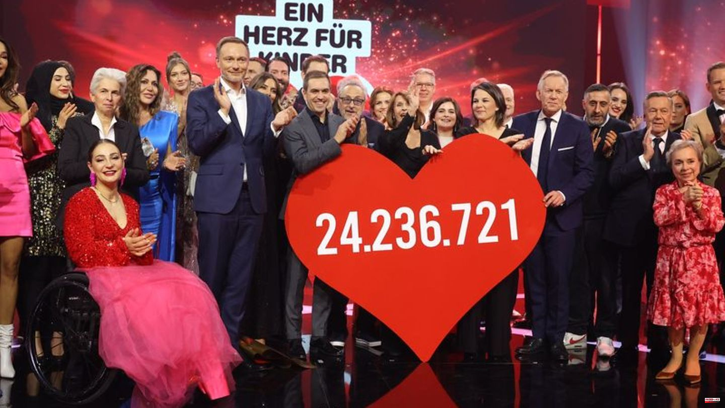 TV show: "A heart for children" brings millions in donations