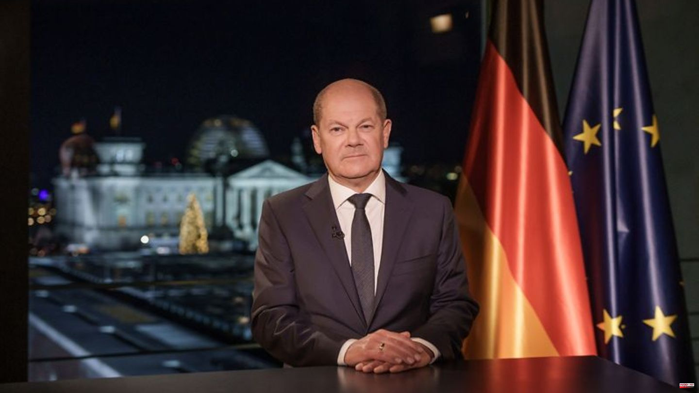 New Year's speech: Chancellor Scholz calls for confidence in the new year
