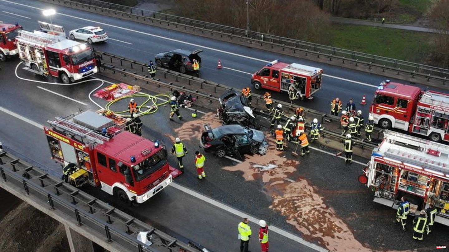 Northern Thuringia: Three dead in wrong-way driver accident on A38
