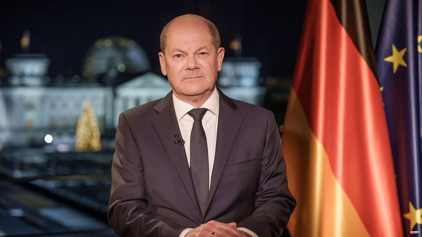 Chancellor's New Year's speech: "Our cohesion is our greatest asset": Scholz calls for confidence for 2023
