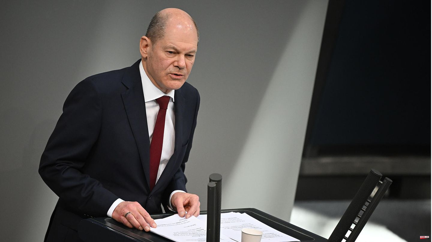 Chancellor's speech in the Bundestag: Everything has an end, just not this "turning point"