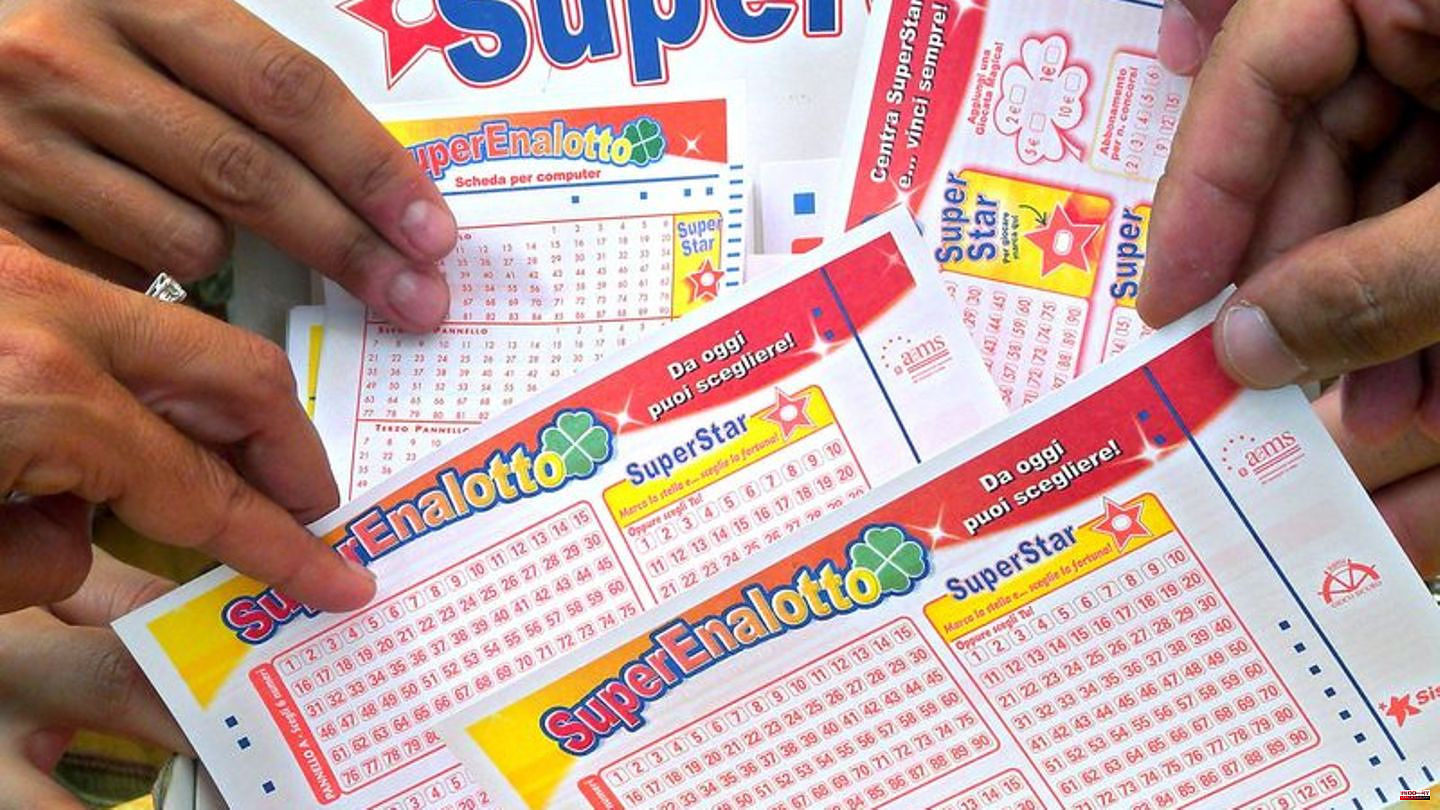 Lottery win: 371 million euros: record jackpot in Italy cracked