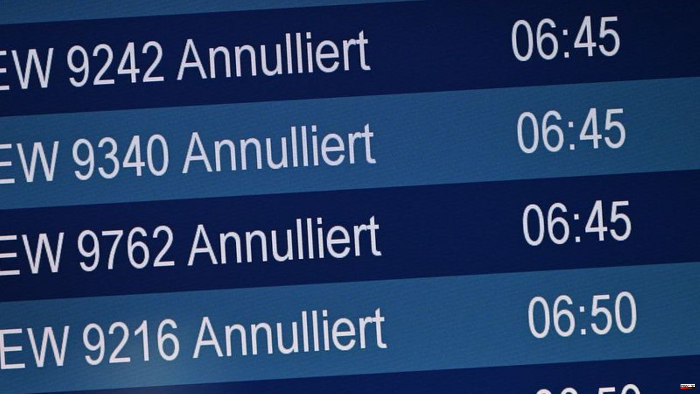 Air traffic: Warning strike at the largest NRW airports ended