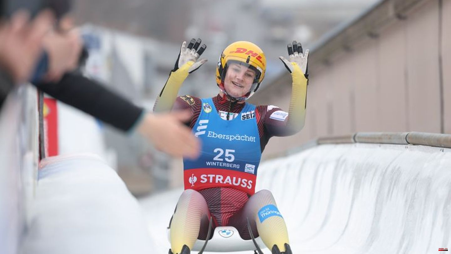 Luge World Cup in St. Moritz: Podium triple for Germany