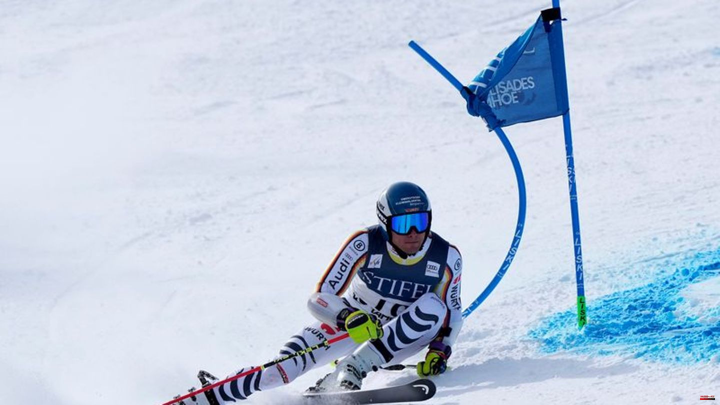 Alpine skiing: Ski racer Schmid disappointed in the giant slalom debacle