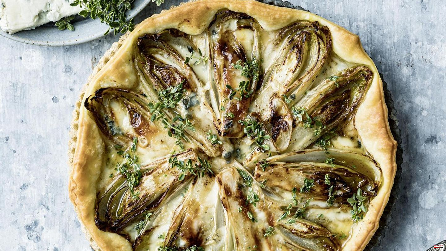 Simply eat - the pleasure column: Please not bitter: The perfect accompaniment for chicory - blue cheese and crispy puff pastry