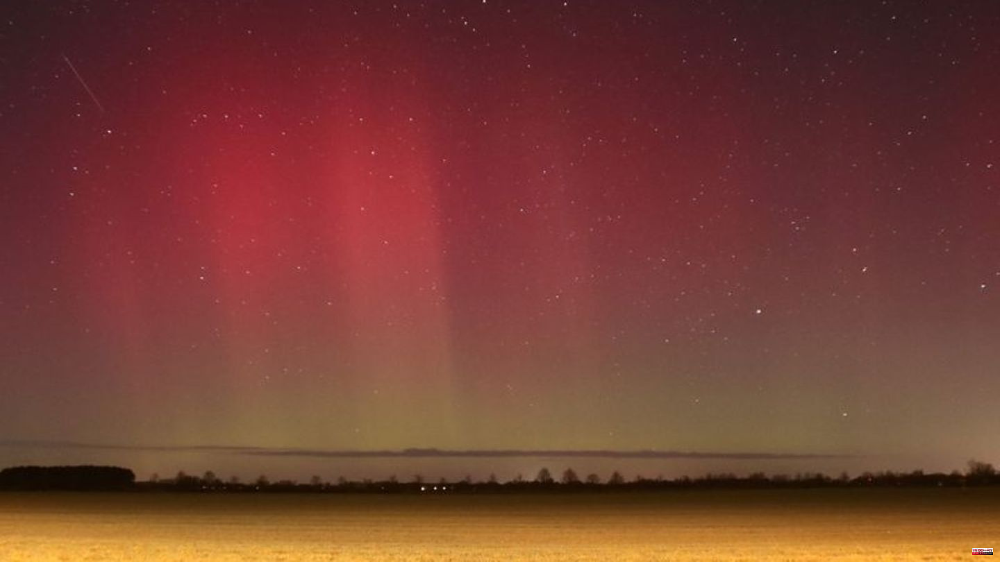 Astronomy: Northern lights shine over parts of Germany