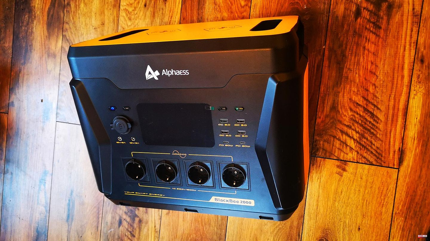 Mobile power supply: Powerbox Blackbee 2000 - super cheap workhorse from the battery giant
