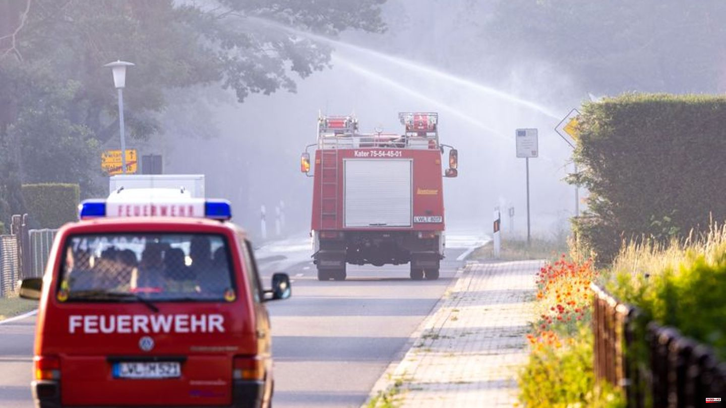 Fighting the flames: Hundreds of emergency services are fighting forest fires in MV