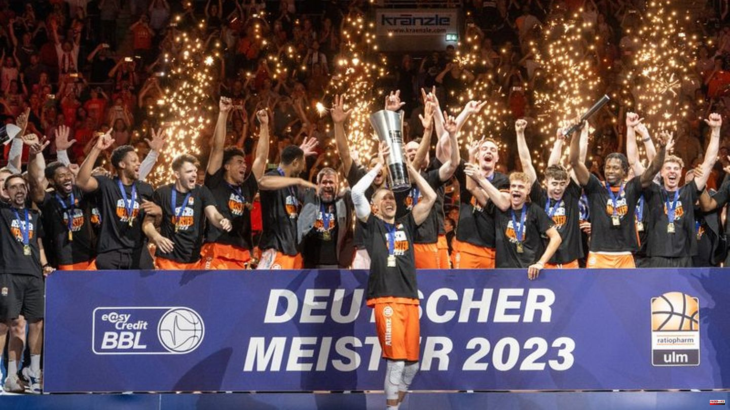 BBL: Basketball party in orange: Ulm German champions for the first time