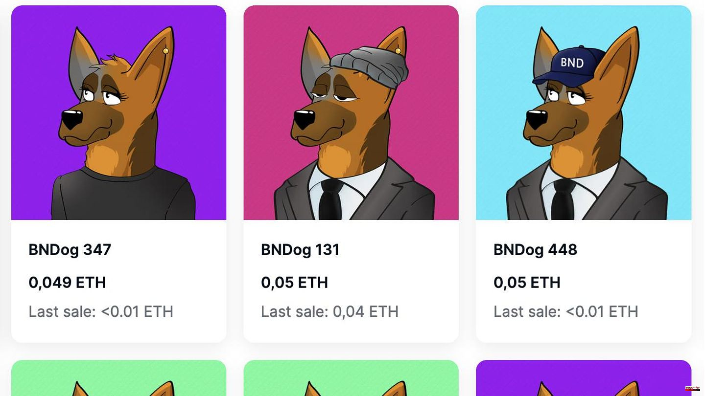 Employer branding: "Dogs of BND": Secret service sells dog pictures as NFT tokens