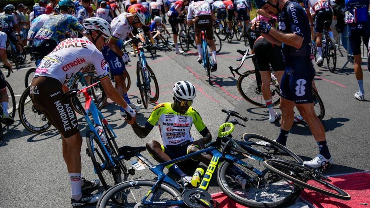 110th Tour of France: Spectators trigger a mass crash at the Tour de ...
