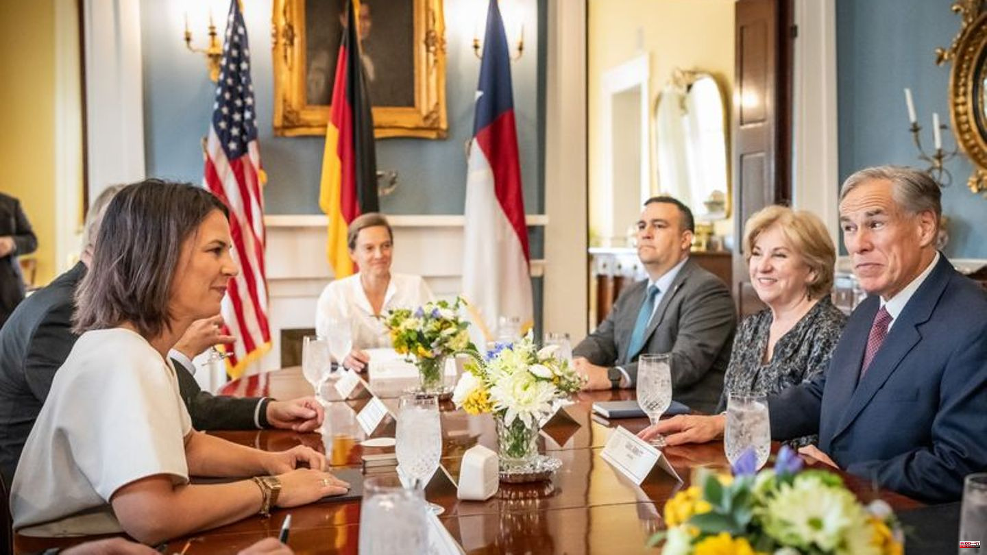 USA visit: Baerbock: Texas important for energy and climate technology