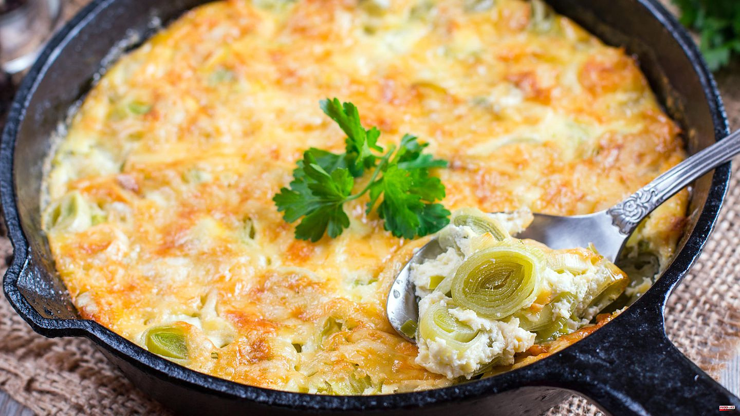 After-work cooking: Quick number: Recipe for a creamy casserole with leeks, potatoes and cheese
