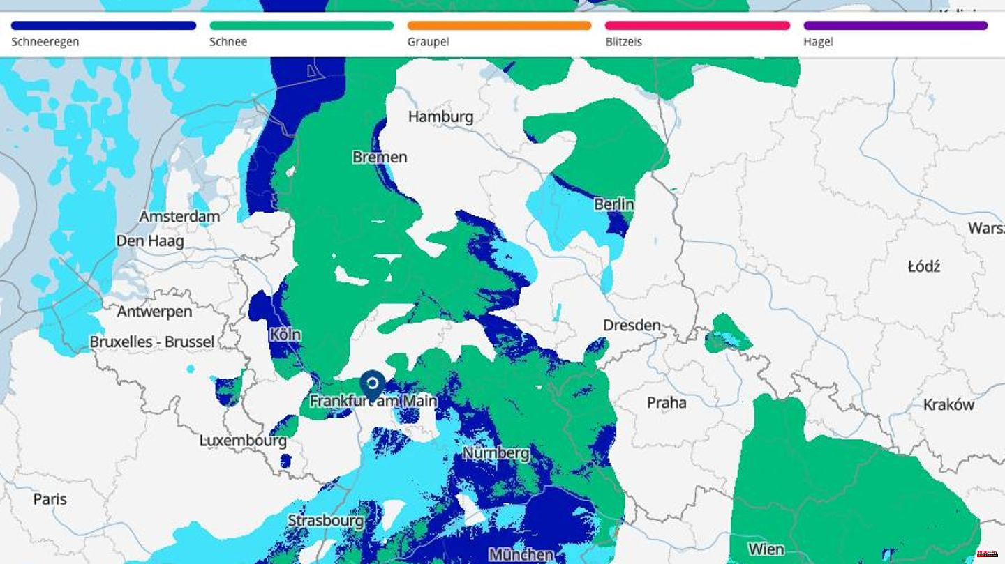 Winter in Germany: These maps show where new snow can be expected today