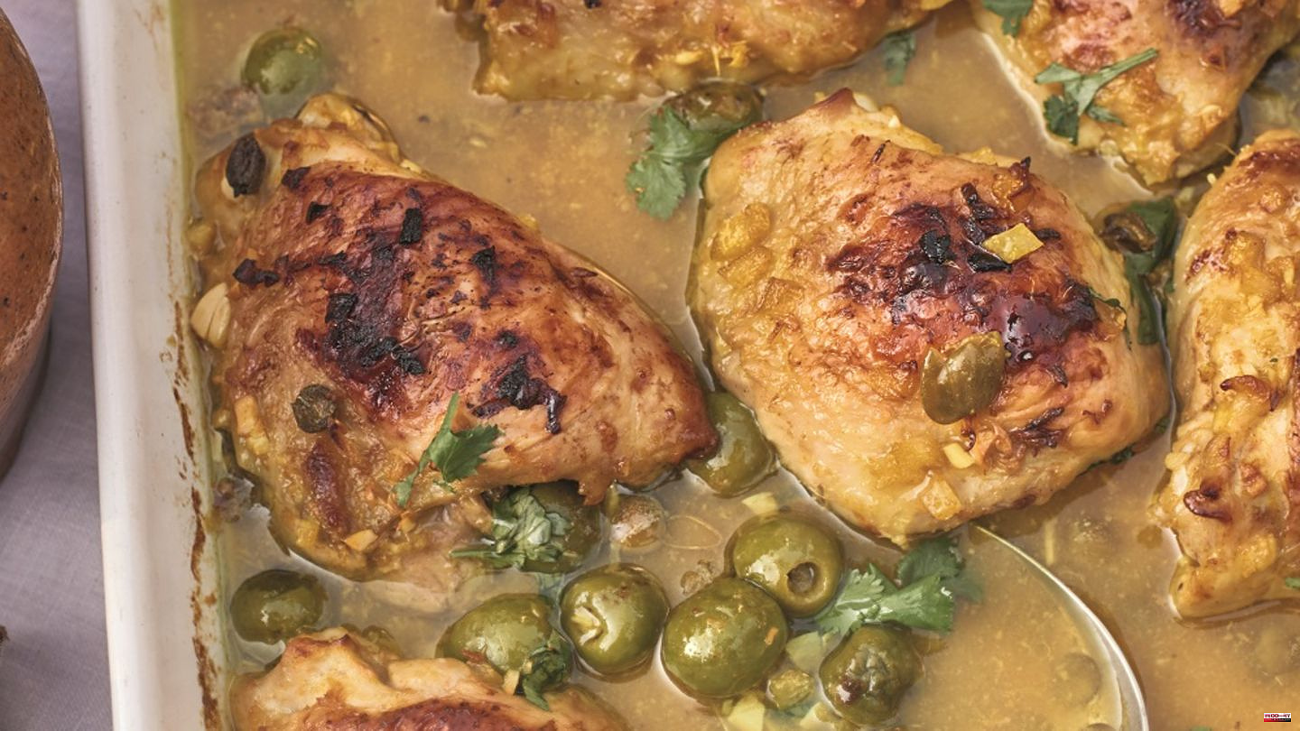 Mediterranean cuisine: Marrakesh on the plate: aromatic oven chicken, as cooked by the pioneer of Mediterranean cuisine
