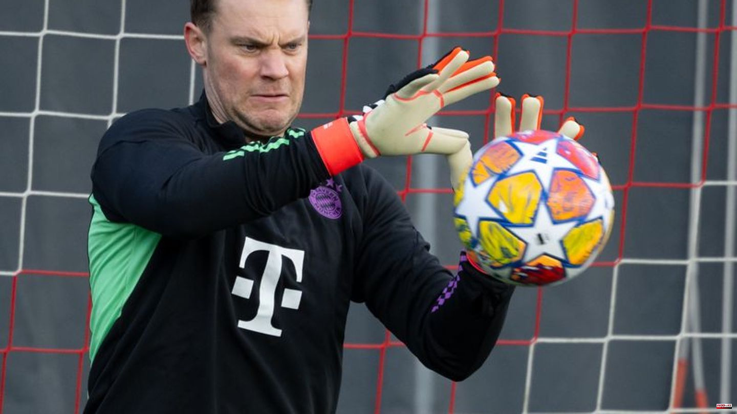 Champions League: Bayern training before trip to Rome with captain Neuer