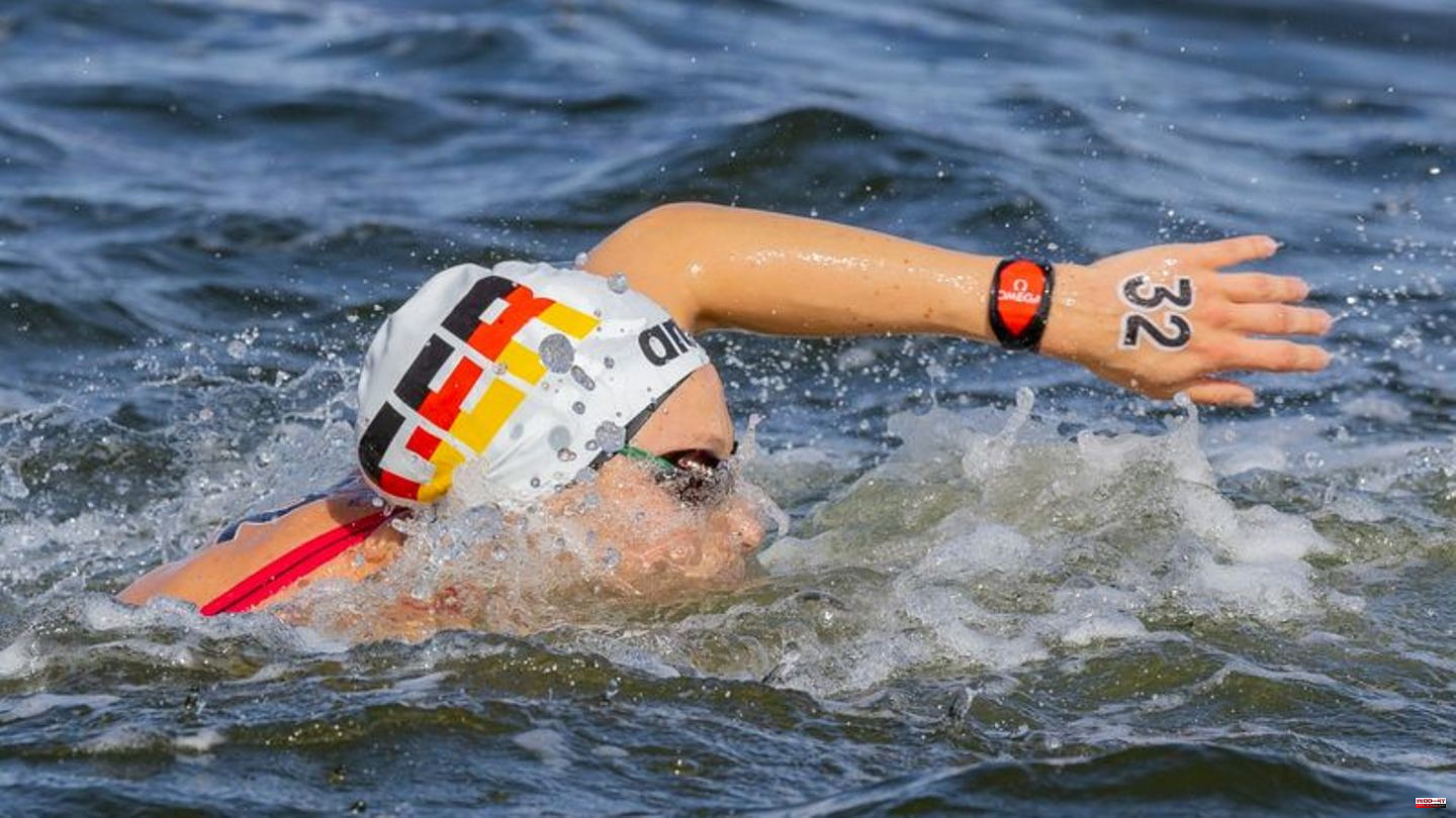 Freezing to 20th place: Beck clearly missed the World Cup medal in open water