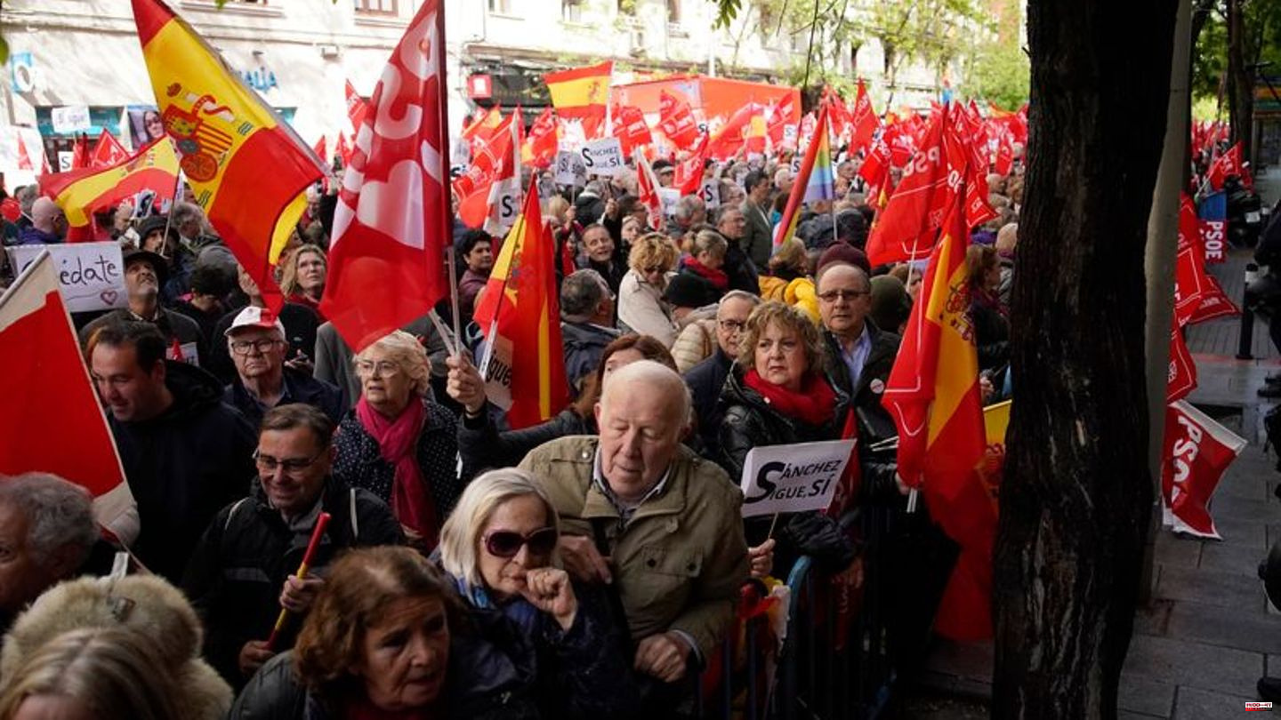 Spain: Demonstration in Madrid for Sánchez to remain in office