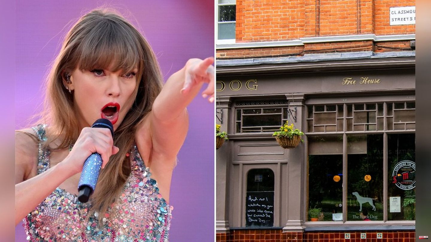 Because of Taylor Swift: Fans make a pilgrimage to a London pub