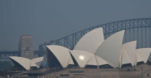 Sydney gasps for breath in the thick smoke from the...