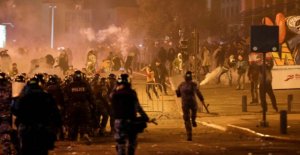 Lebanese police used tear gas against protesters near...