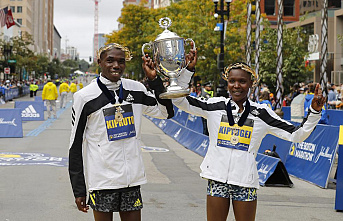 Changed race, familiar result: Kenyans sweep Boston...
