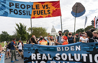 Climate activists continue to protest for a week at...