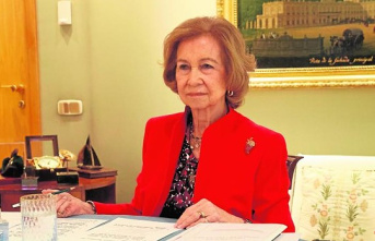 Doña Sofía, positive in Covid, did not participate in the Royal House lunch