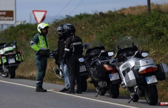The DGT also uses camouflaged motorcycles to monitor traffic