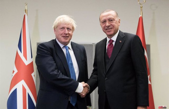 The British Prime Minister talks with his Turkish counterpart in an attempt to unblock NATO enlargement