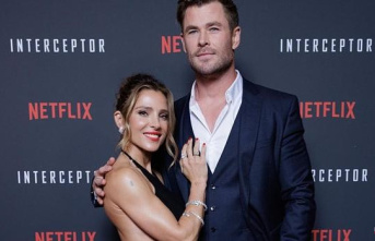 Elsa Pataky and Chris Hemsworth dazzle together on the carpet in Sydney