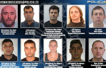 The National Police tries to locate the ten most wanted fugitives, who could be in Spain