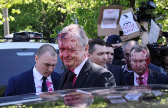 Russian ambassador to Poland attacked with red paint