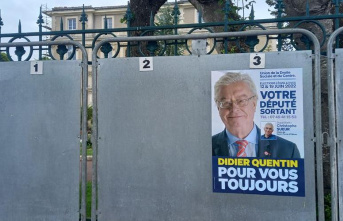 Electoral display: Didier Quentin is accused of anticipating the official campaign. He claims he is "legal".
