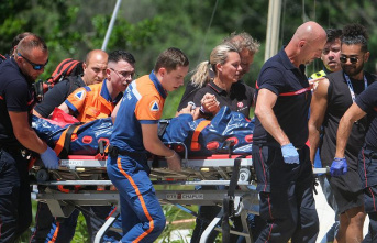 Biscarrosse Air Meeting: Franky Zapata, after his crash, assures Franky that he is fine
