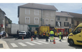 Le Grand Lemps. Three people are slightly injured in an accident in the city centre
