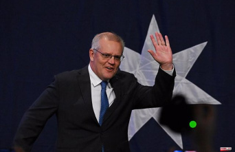 Australian Prime Minister Scott Morrison leaves power...
