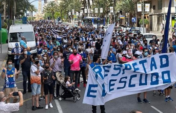 The fans of Hércules will demand again on Sunday at the City Hall the departure of Enrique Ortiz