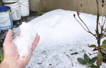 After the heat, hail falls in Quebec