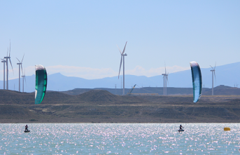 Juan Manuel Goytia, champion of the Spanish Cup of Kite Surfing in inland waters