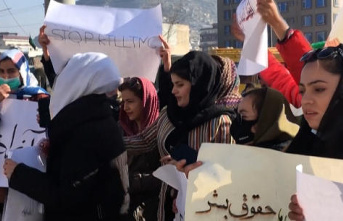 Afghanistan: Twenty women protest in Kabul to demand...