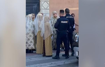 They identify six people for an obscene 'performance' with religious overtones before the Cathedral and a church in Cuenca