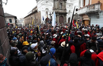 The escalation of violence in the protests in Ecuador...
