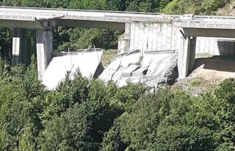 Massive collapse of part of the viaduct linking Lugo and León