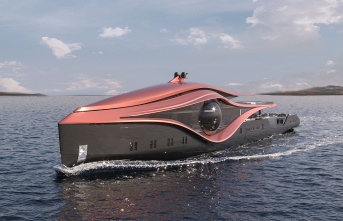 A new, unusual superyacht concept features a huge glass eye
