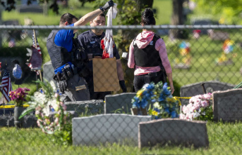 Police are looking for the Wisconsin cemetery shooter...