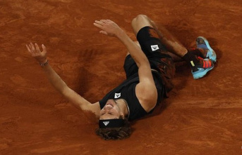 What happened to Zverev in the Roland Garros semi-final?