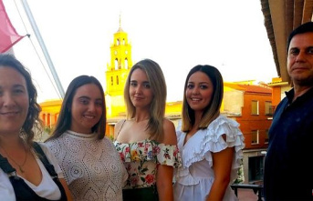 María Raboso, Alba Espejo and Rocío Vaquero, Queens of the Villacañas festivities