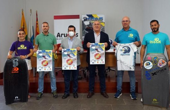 Arucas Oleaje Bodyboard Contest, the first scoring...